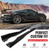 Chevrolet Corvette C8 2020-2025 Minigonne IKON V1 Stile A PP Nero Lucido
