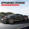 Chevrolet Corvette C8 2020-2025 Minigonne IKON V1 Stile A PP Nero Lucido