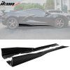Chevrolet Corvette C8 2020-2025 Bas de caisse IKON V1 A style PP noir brillant