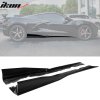 Chevrolet Corvette C8 2020-2025 Minigonne IKON V1 Stile A PP Nero Lucido