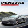 Chevrolet Corvette C8 2020-2025 Bas de caisse IKON B 1 style PP noir brillant