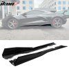 Chevrolet Corvette C8 2020-2025 Bas de caisse IKON B 1 style PP noir brillant