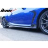 Subaru BRZ Toyota GR86 2022-2026 Bočné prahy JDM štýl PP nenatretá čierna