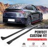 Tesla Model Y Juniper 2025-2026 Bas de caisse style IKON ABS impression fibre de carbone