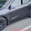 Listwy progowe boczne Tesla Model Y Juniper 2025-2026 styl IKON ABS druk z włókna węglowego