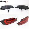 Honda Civic 10th 4Dr 2016-2018 Feux stop noir rouge