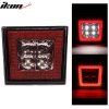 Universal Feux de freinage carrés rouges LED