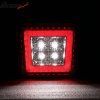 Universal Feux de freinage carrés rouges LED