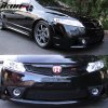 Honda Civic 2006-2011 Fog Lights Modified Racing Style PP Unpainted Black