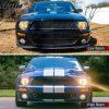Ford Mustang GT500 2007-2009 Фарове за мъгла OE стил черен корпус хром H13 halogen