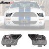 Ford Mustang GT500 2007-2009 Фарове за мъгла OE стил черен корпус хром H13 halogen