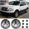 Ford Expedition 2007-2014 Faros antiniebla ABS carcasa negra transparente