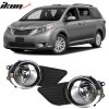 Toyota Sienna 2011-2017 Fog Lights Black Housing Clear