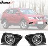 Nissan Rogue 2014-2016 Faros antiniebla carcasa cromada transparente