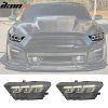 Ford Mustang Shelby 2015-2022 Antibrouillards style 2024 boîtier noir clair