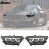 Ford Mustang Shelby 2015-2022 Antibrouillards style 2024 boîtier noir clair