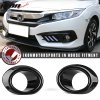 Honda Civic 2016-2018 Proiectoare stil OE imitație fibră de carbon lucios neted