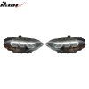 Ford Mustang 2018-2023 Feux antibrouillard style 2024 boîtier noir LED transparent