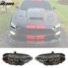 Ford Mustang 2018-2023 Feux antibrouillard style 2024 boîtier noir LED transparent