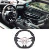 Ford Mustang 2015-2017 Volant noir avec surpiqûres rouges CF en cuir véritable