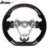 Volant Subaru WRX STI 2015-2021 carbon mat Alcantara cusaturi rosii linie rosie