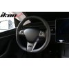 Tesla 3 2017-2023 Tesla Y 2020-2023 Kierownica wykończenie matowe czarne z nadrukiem z włókna węglowego