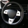 Tesla 3 2017-2023 Tesla Y 2020-2023 Garniture de volant blanche ABS