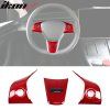 Tesla 3 2017-2023 Tesla Y 2020-2023 Волан облицовка червена ABS