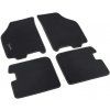 Lancia Ypsilon 843 Alfombrillas textiles negras con logo gris