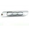 Fiat 500 Emblema plateado izquierdo