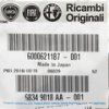 Abarth 124 Spider Emblema lateral derecho 68349018AA