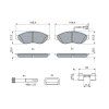 Bosch Front Brake Pad Set 0986494591