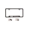 Black license plate frame with Cadillac logo