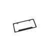 Black license plate frame with colored logo Cadillac