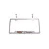 Support de plaque d'immatriculation - chromé (logo Cadillac en couleur)