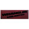 Inscription WRANGLER UNLIMITED Black JK
