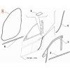 Alfa Romeo Giulia Junta de puerta delantera derecha 68366112AA