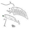 Jeep Wrangler JL, Gladiator JT Agrafe d'isolant de capot 06506098AA