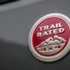 Jeep JK Wrangler Red Trail Rated emblemă