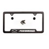 Chevrolet Schwarzer Baron & Baron® Nummernschildrahmen mit Bowtie-Logo und Chrom-Performance-Schriftzug