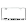 Chevrolet Baron & Baron® rendszámtábla keret krómban, fekete Bowtie logóval és Chevrolet felirattal
