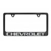 Chevrolet Baron & Baron® rendszámtábla kerete fekete színben, króm felirattal Chevrolet