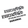 Chevrolet Emblematy Chevrolet High Country, Duramax, Premier w kolorze czarnym