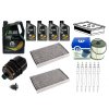 Jeep Wrangler JL Olio motore EcoDiesel 3.0L (9L) + Filtro olio, aria, clima, carburante + Candelette