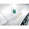 Badge Alfa Romeo avec trèfle à quatre feuilles vert
