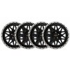 bluster matt black machined set