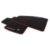 Tappetini Chevrolet Blazer Premium per la prima fila in Jet Black con scritta Chevrolet e bordino rosso