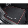 Tappetini Chevrolet Blazer Premium per la prima fila in Jet Black con scritta Chevrolet e bordino rosso