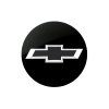 Cache-moyeu Chevrolet Blazer en noir avec logo Bowtie argenté