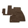 GMC Acadia Premium Floor Mat Set in Cocoa with Denali Logo (for models with second-row captain's seats)